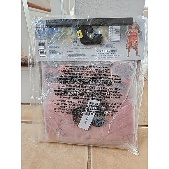 Disney Moana Costume,  Child Small,  Size (4-6) - Picture 3 of 3